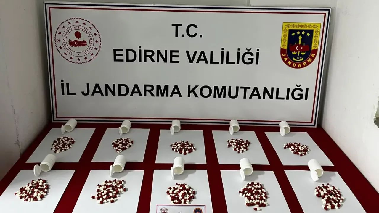 Uzunköprü'de 568 adet sentetik hap ele geçirildi