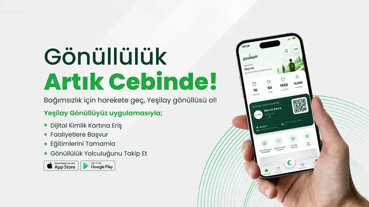 Yeşilay’dan gönüllülük için yeni dijital uygulama: Gönüllüyüz
